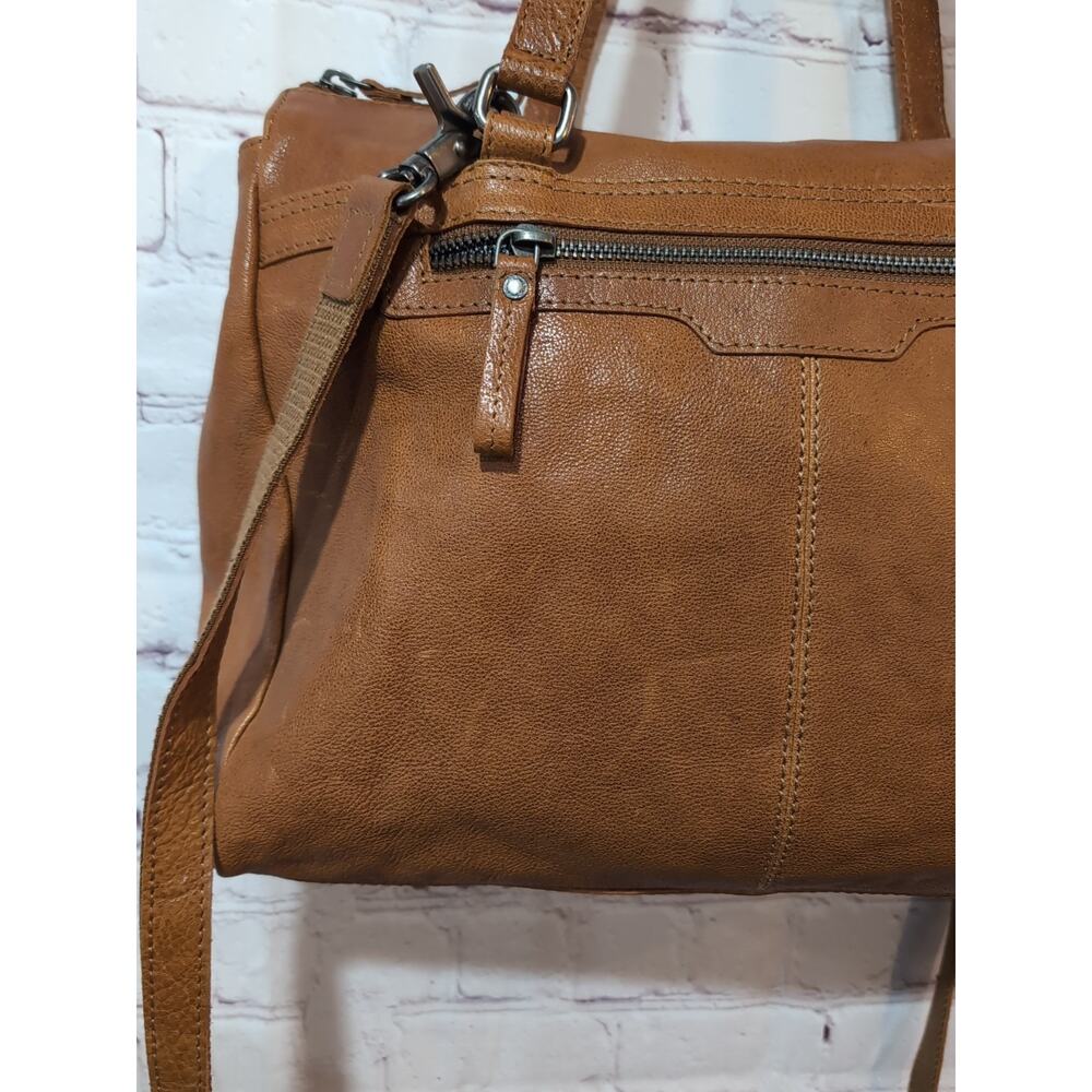 SPIKES & SPARROW Leather Brown Computer Laptop 14" Front Back Top Zip Padded - Picture 3 of 16